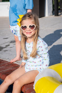 Youth Girls Swimsuit - Boat Race