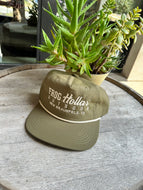 Blank Hat Embroidered- Moss Green & Tan