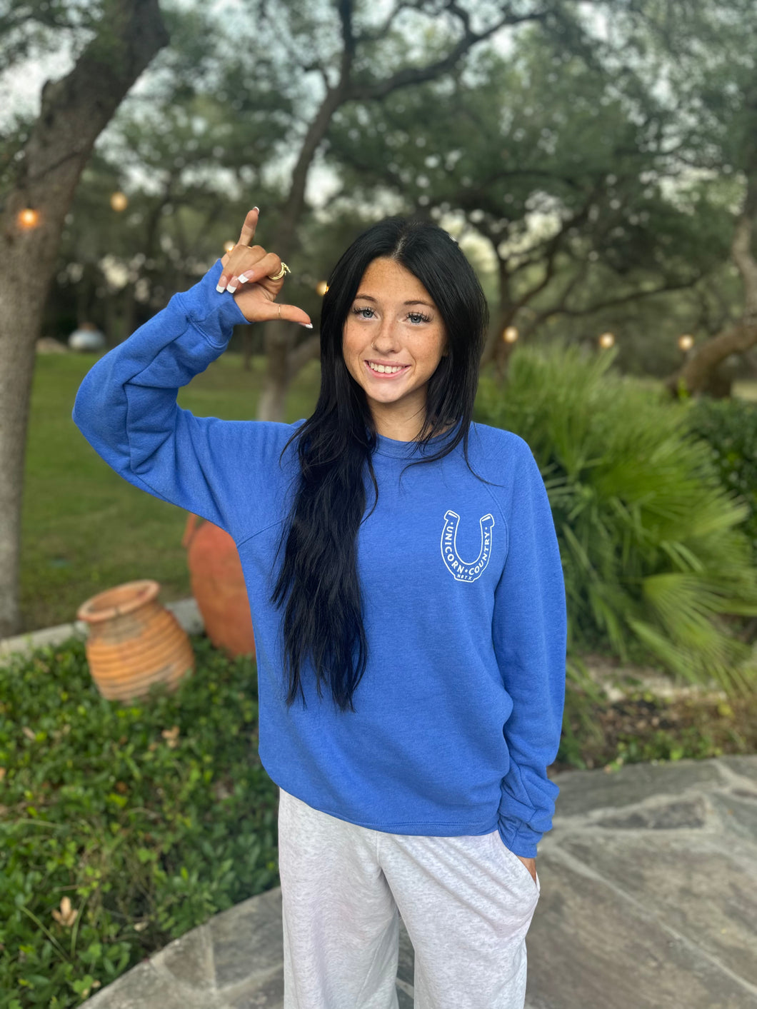 Unisex Unicorn Country Crew Sweatshirt
