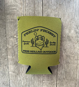 Frog Hollar Koozie- Canteen Feelin' Froggy