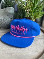 Blank Hat 3D Embroidery- BR Blue Pink
