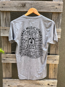 Lokal Music Venue Tee- Grey/Black