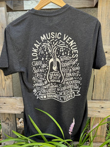 Lokal Music Venue Tee-Black/White