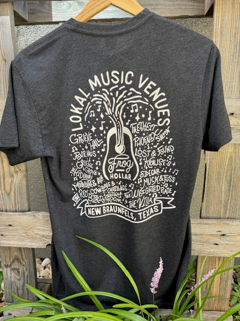 Lokal Music Venue Tee-Black/White