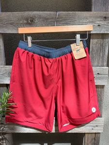 Patterned Trunk- Two Tone Red