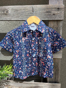 Youth Guayabera Shirt- Fall Otomi