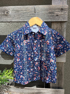 Youth Guayabera Shirt- Fall Otomi