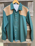 Men's Ranch Collection Longsleeve Tattersall-Green