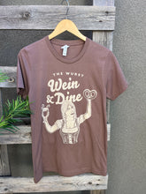 Load image into Gallery viewer, Wein &amp; Dine Tee- Brown
