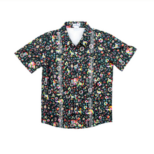 Load image into Gallery viewer, Youth Guayabera Shirt- Dark Otomi