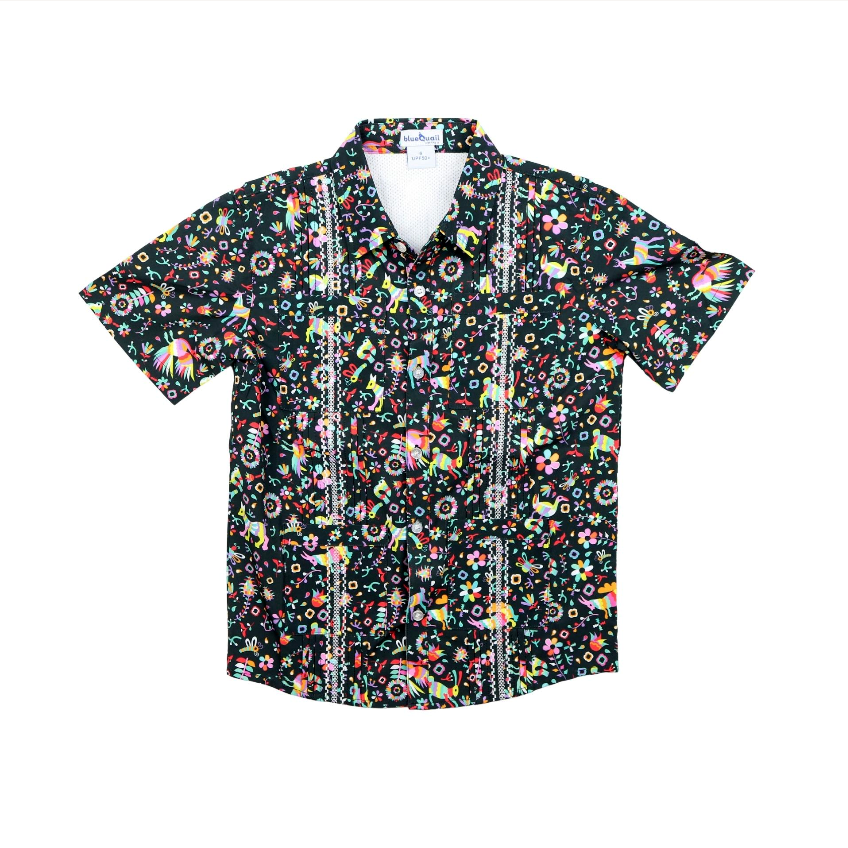 Youth Guayabera Shirt- Dark Otomi