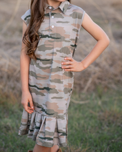 Load image into Gallery viewer, Youth Performance Polo Dress - Classic Camo