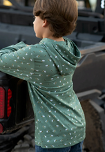Load image into Gallery viewer, Youth Lightweight Performance Hoodie - Fly Fishing