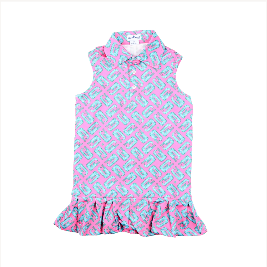 Youth Performance Polo Dress- Alligator