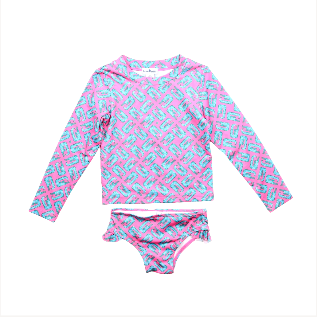 Youth Girl's Swimsuit- Alligator