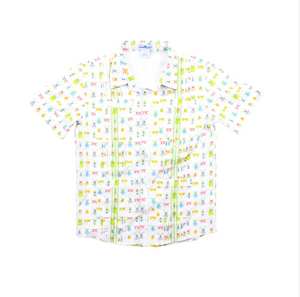 Youth Guayabera Shirt- Beetles