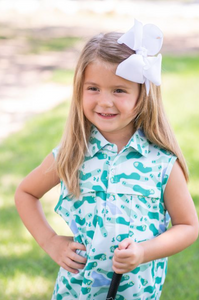 Youth Performance Polo Dress- Golf Course Camo