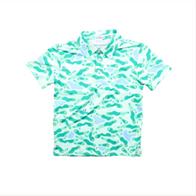 Load image into Gallery viewer, Youth Performance Polo Collection Short Sleeve- Golf Course Camo